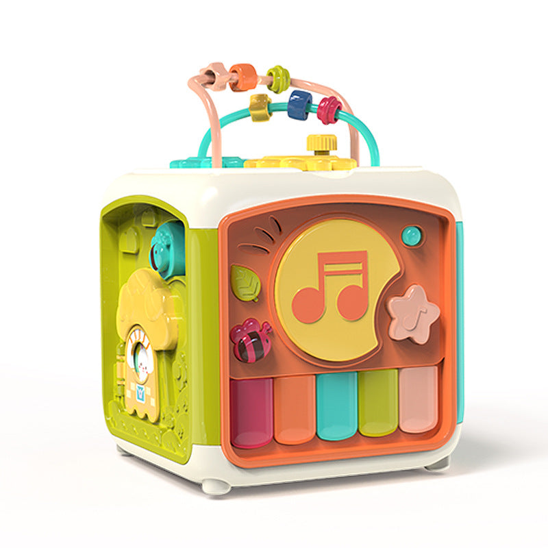 Discovery Cube - Cubo de Atividades para Bebês e Crianças, Brinquedo Educacional 7 em 1 com musica - Salanas