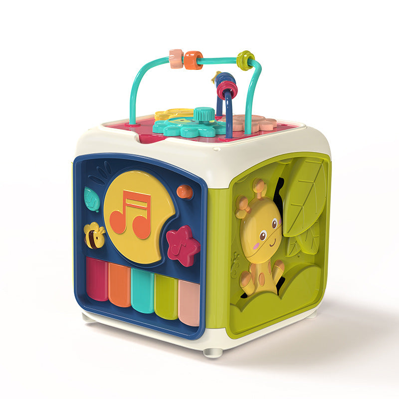 Discovery Cube - Cubo de Atividades para Bebês e Crianças, Brinquedo Educacional 7 em 1 com musica - Salanas